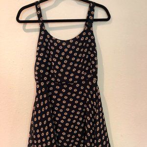 Lucca Couture Navy Daisy Sleeveless Summer Dress